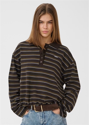 Pilova ls bluse Ganache Striped Gestuz 